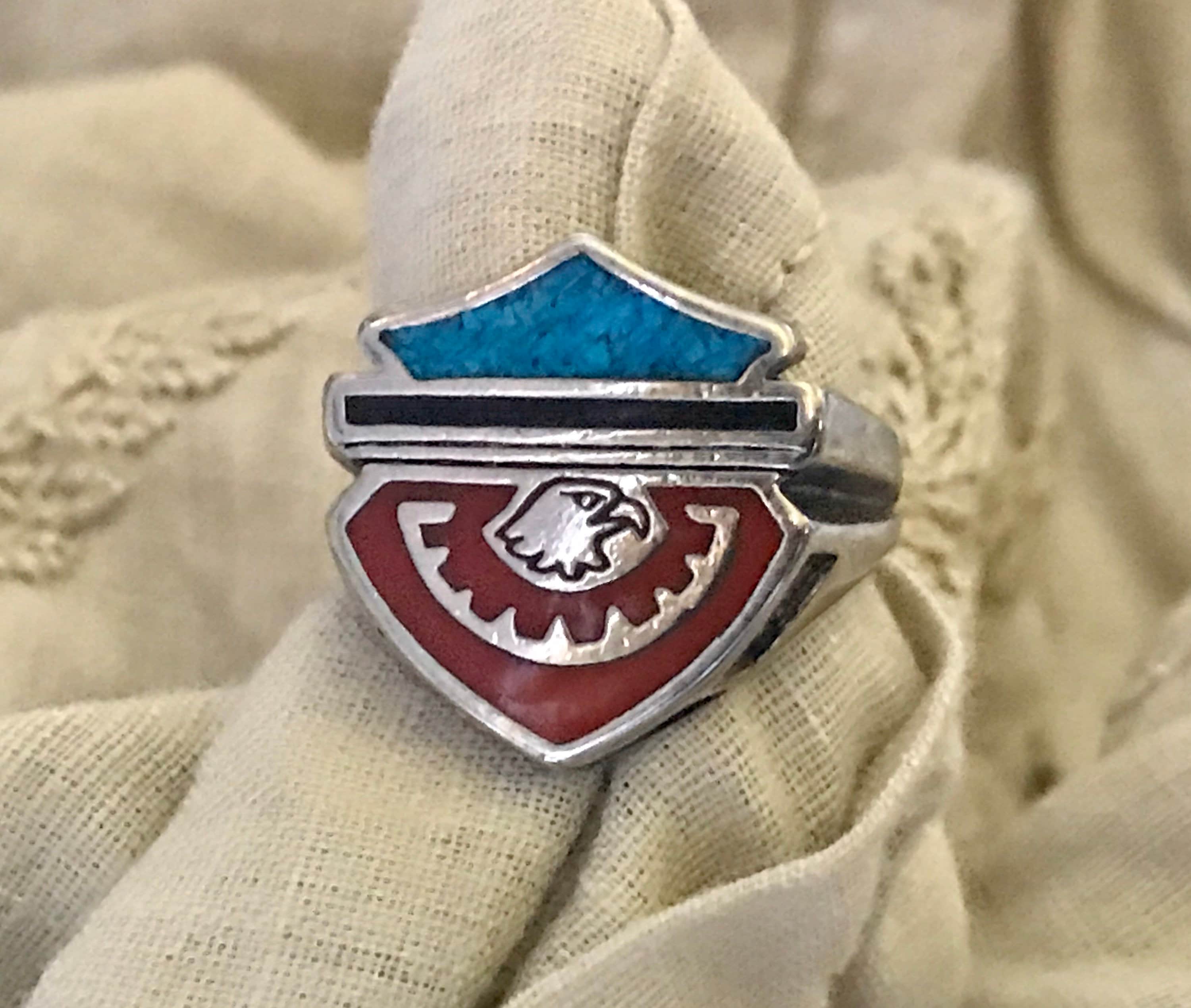 Harley davidson turquoise ring sale