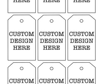 Personalisierter benutzerdefinierter Geschenkanhänger, Logo-Option (PDF, PNG, JPG)