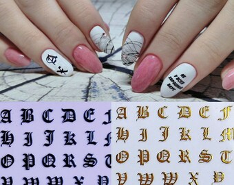 nail art letter stickers