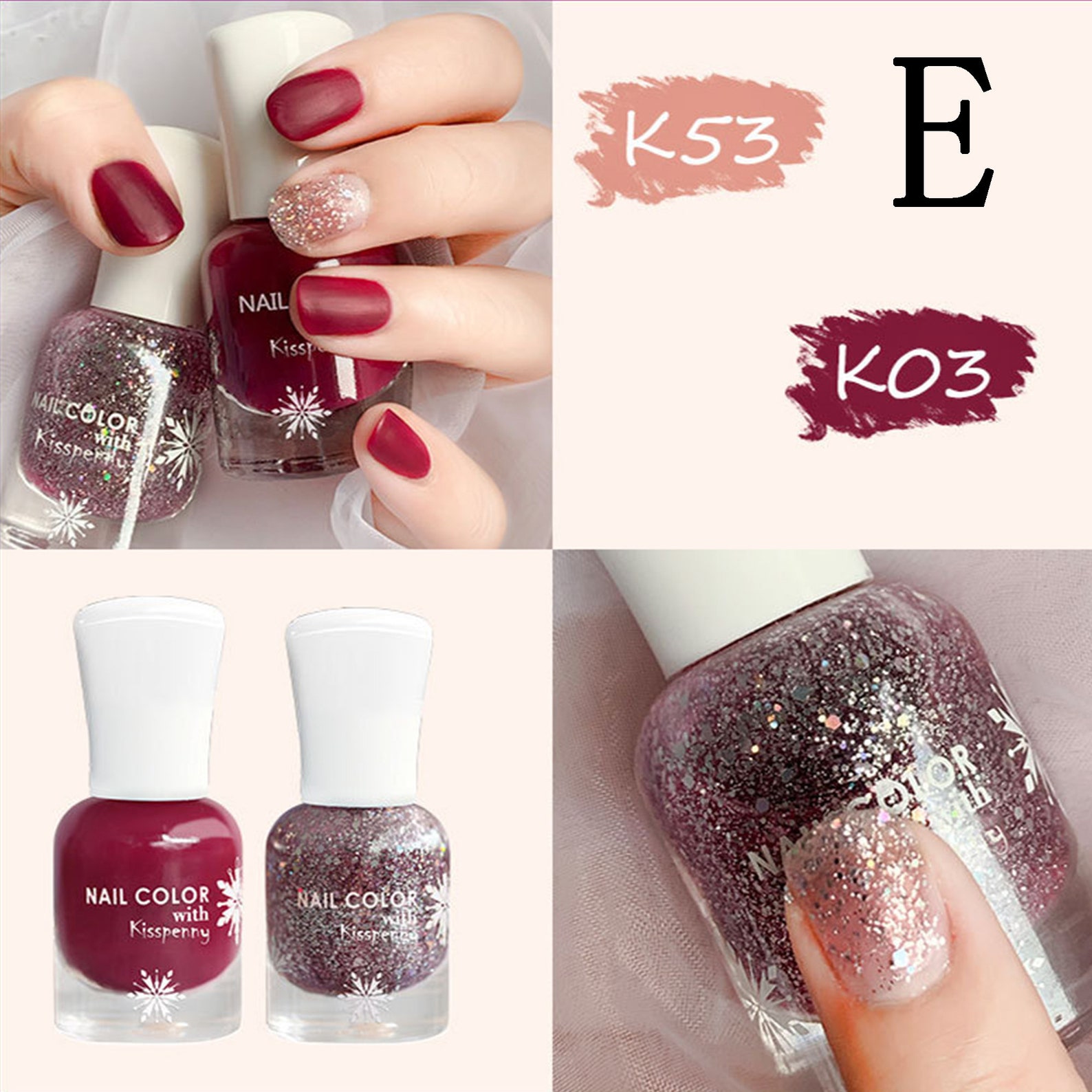 2pc/set Matte Matte Frosted Nail Polish Nail Polish Set No Etsy