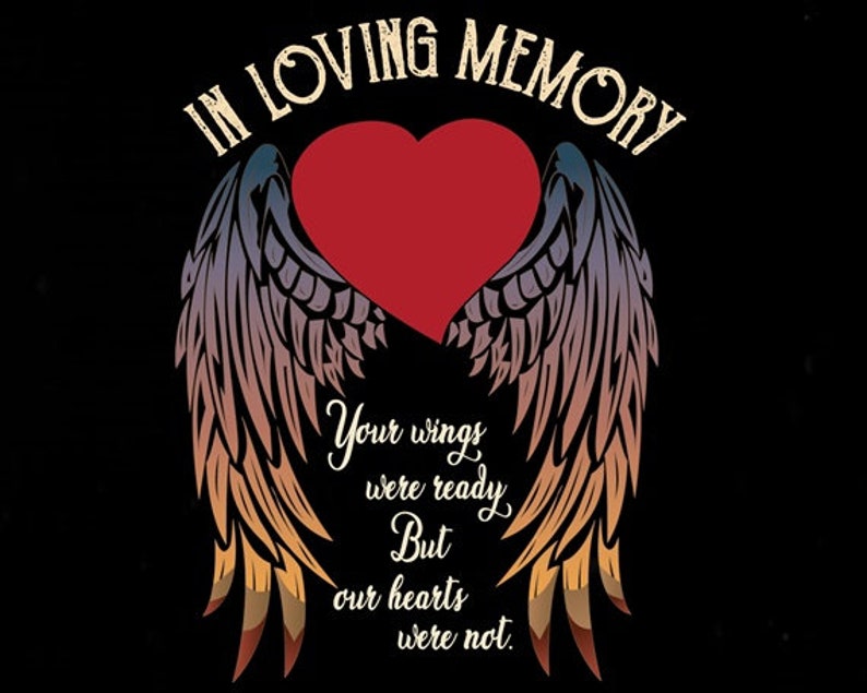 Angel Wings of Loving Heart Vector Design Vector Artwork ...