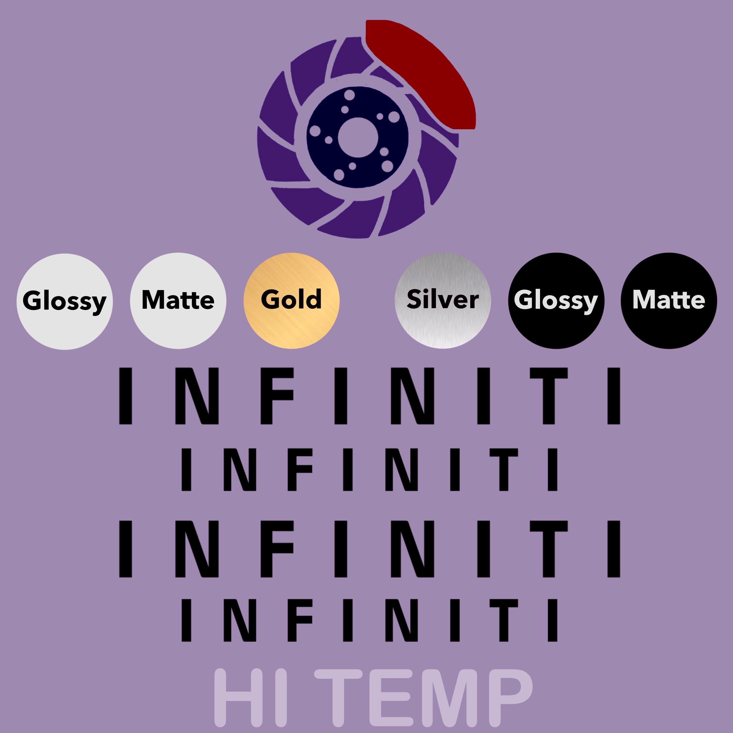 4x Infiniti Logo Premium Brake Caliper Decal HiTemp Custom Etsy