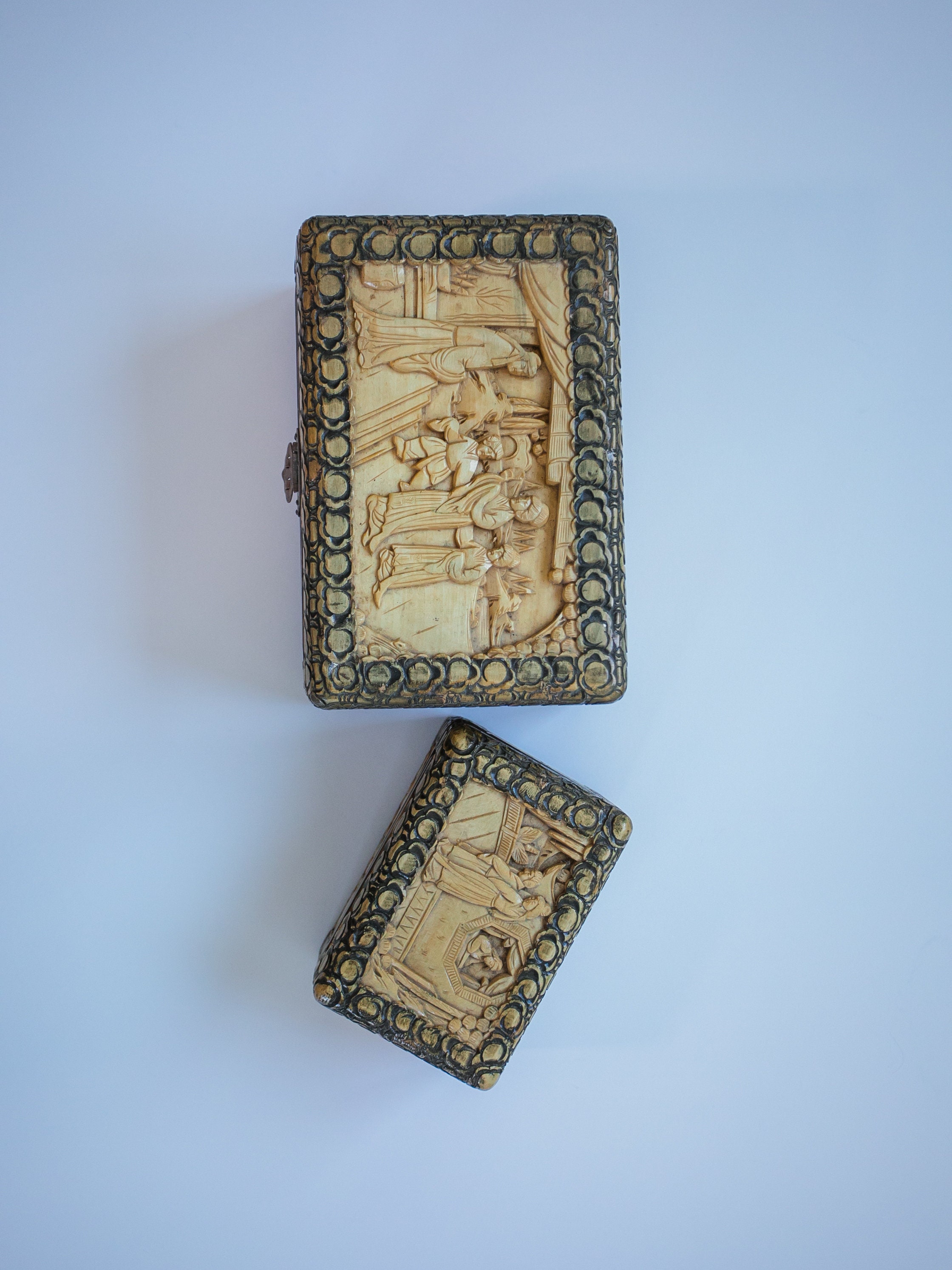 Letto Baldacchino Balinese In Legno Intagliato A Mano