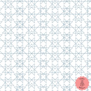 Stars &#39;n Shapes Digital Edge-to-Edge Quilting Pattern for Longarm Quilting
