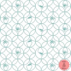 Strawberry Shortcake - Digital Edge-to-Edge Quilting Pattern for Longarm Quilting