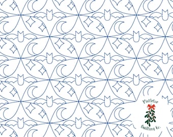 Hallow&#39;s Eve Digital Edge-to-Edge Quilting Pattern for Longarm Quilting