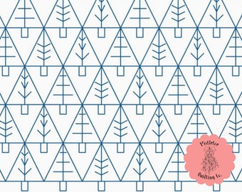 Geo Tree Farm Digital Edge-to-Edge Quilting Pattern