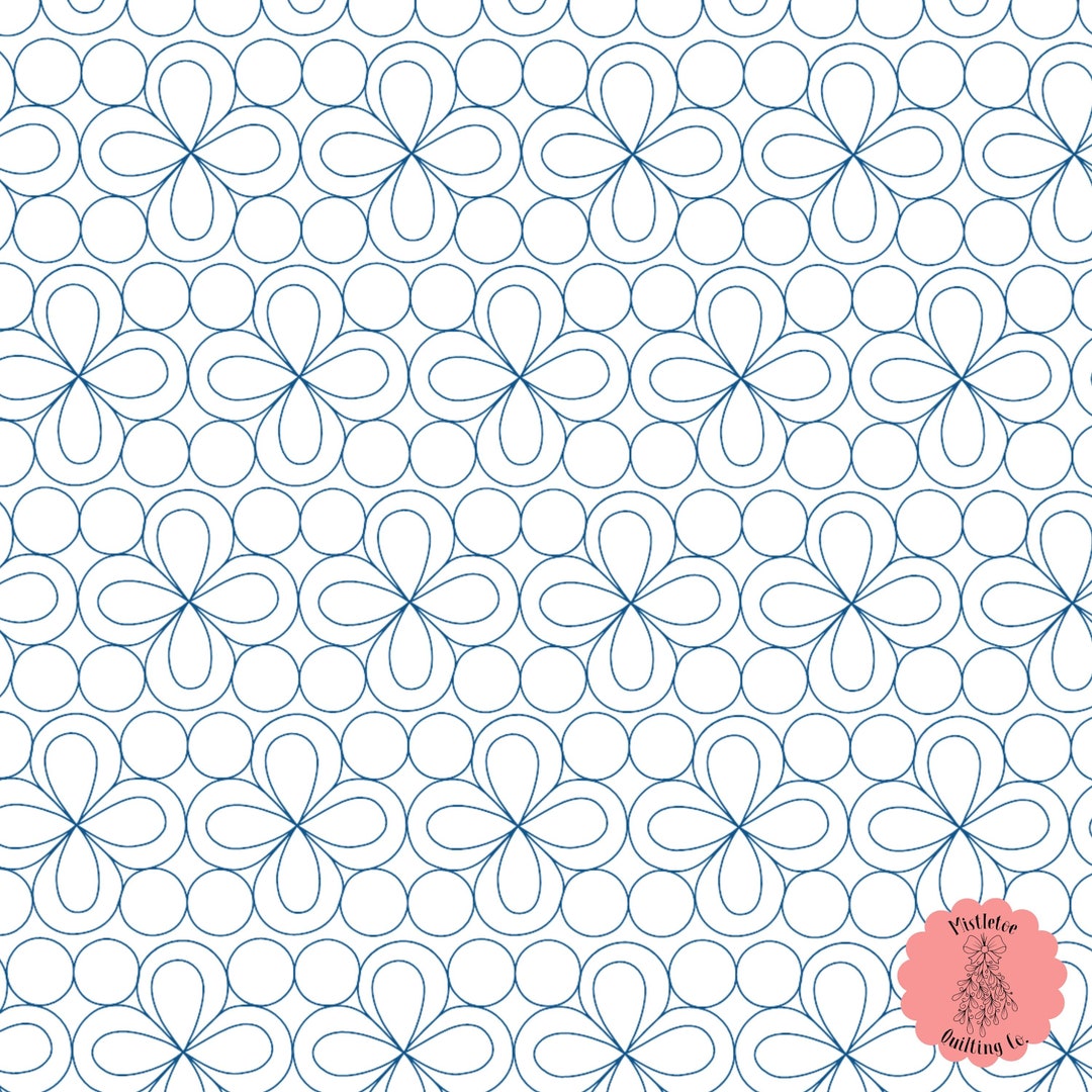 Blossom Digital Edge-to-edge Quilting Pattern for Longarm Quilting - Etsy