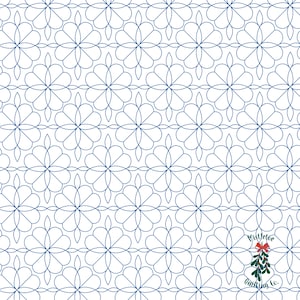 Medallion #6 Digital Edge-to-Edge Quilting Pattern for Longarm Quilting