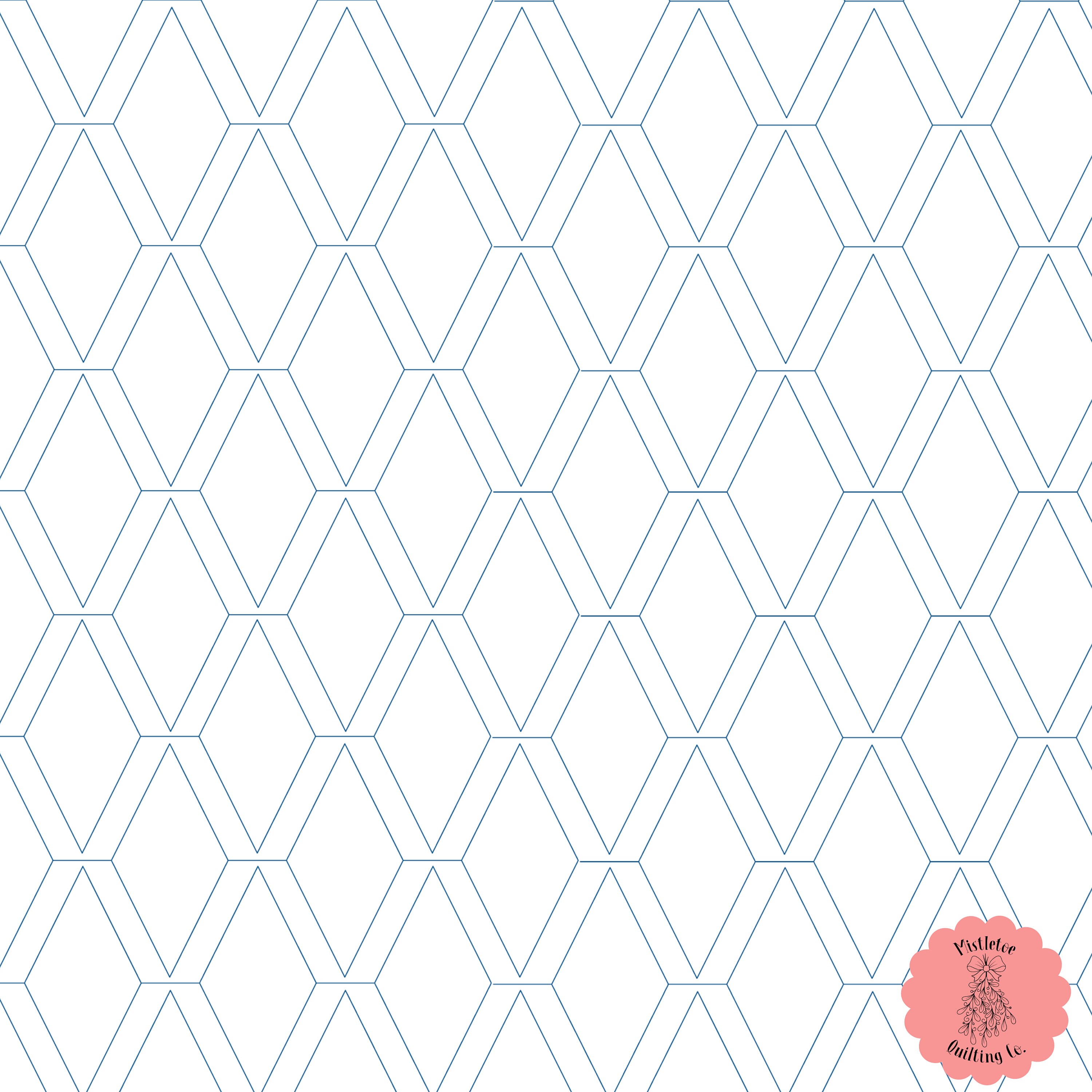Diamond Star & Diamond Rope Digital Edge-to-edge Quilting Pattern for ...