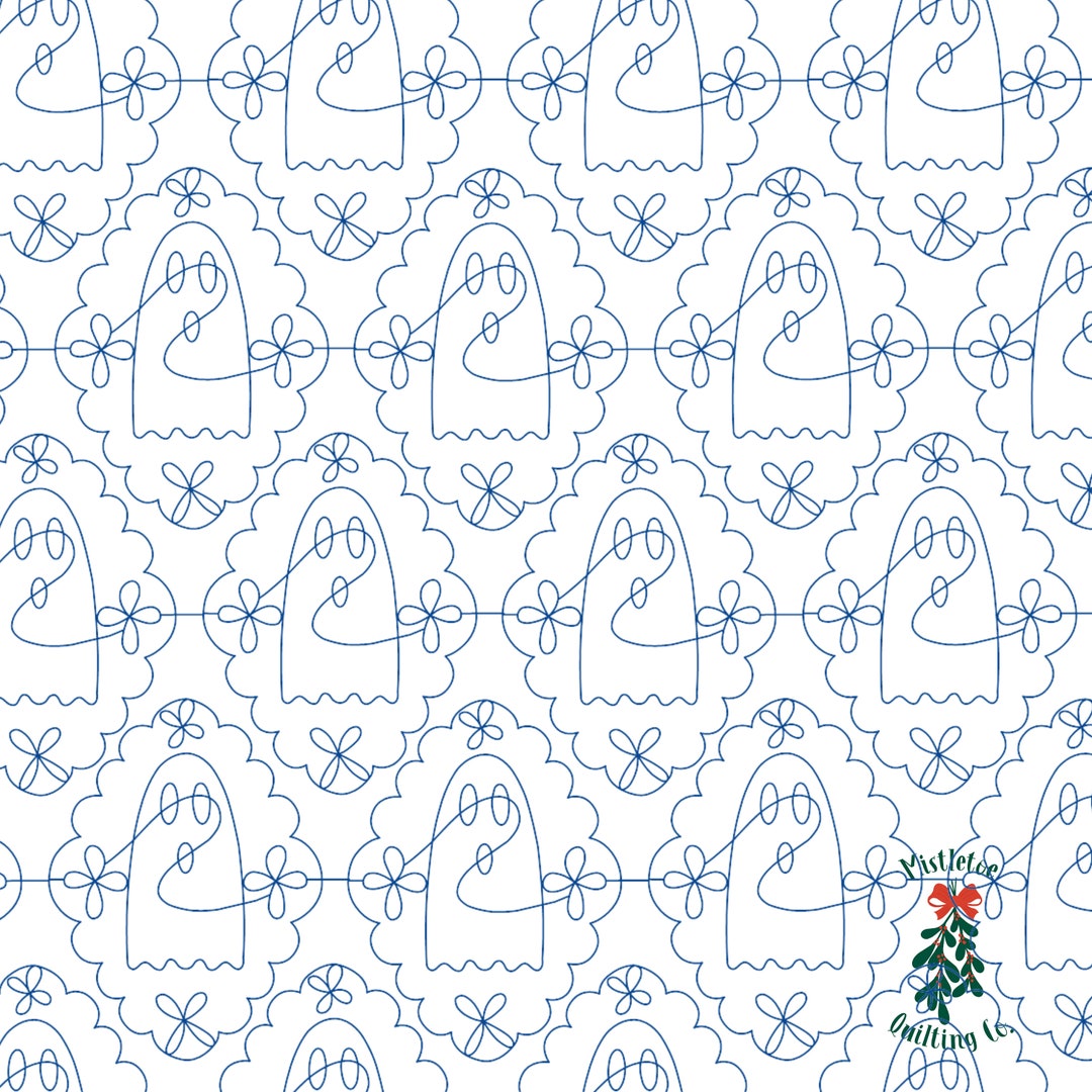 Fancy Phantom Digital Edge-to-edge Quilting Pattern for Longarm ...