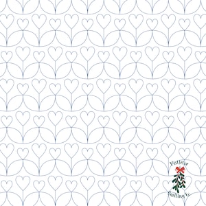 Love Grows 1 & 2 Digital Edge-to-Edge Quilting Patterns For Longarm Quilting