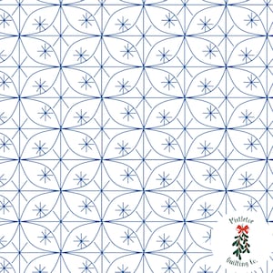 Glitter Digital Edge-to-Edge Quilting Pattern for Longarm Quilting