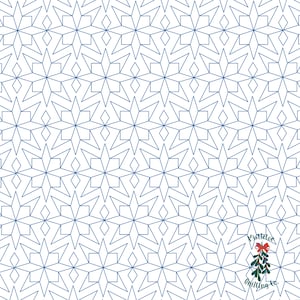 Galaxy Digital Edge-to-Edge Quilting Pattern for Longarm Quilting