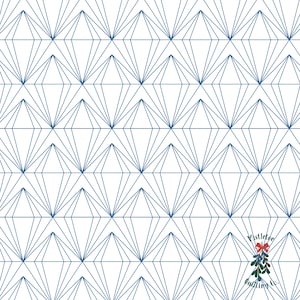 Rough Cut Digital Edge-to-Edge Quilting Pattern for Longarm Quilting