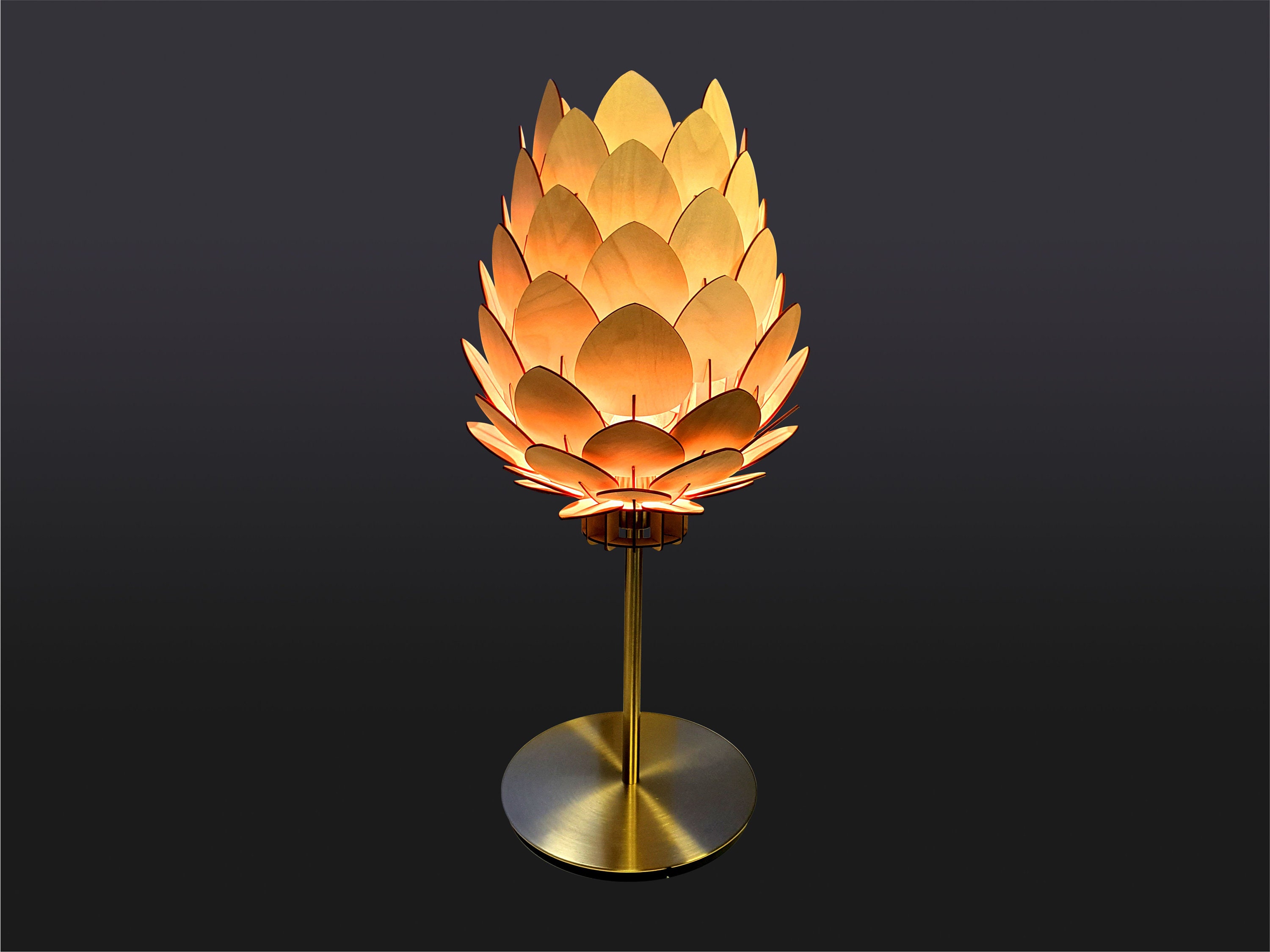Template Poly Cone Table Lamp Laser Cut Template 4mm -  Norway