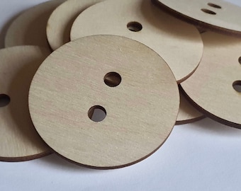 Plywood buttons 100 pcs.