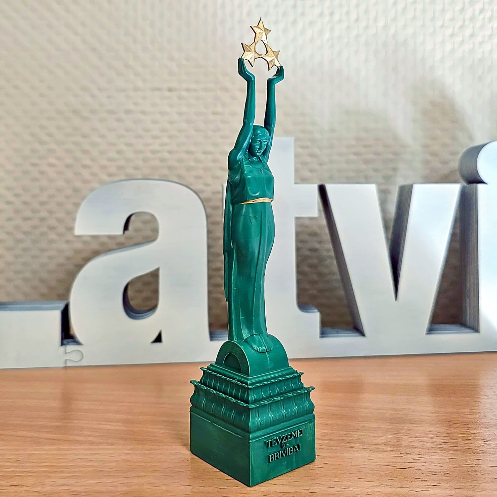 Miniature Figurine of Latvian Freedom Monument Milda 160 Mm 3D Printed ...