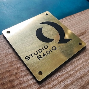 Gepersonaliseerde messing metalen label | Aangepaste gravure | Eigen vormlabels | Gegraveerd metalen label| Aangepaste maten Logobord | 3 maten