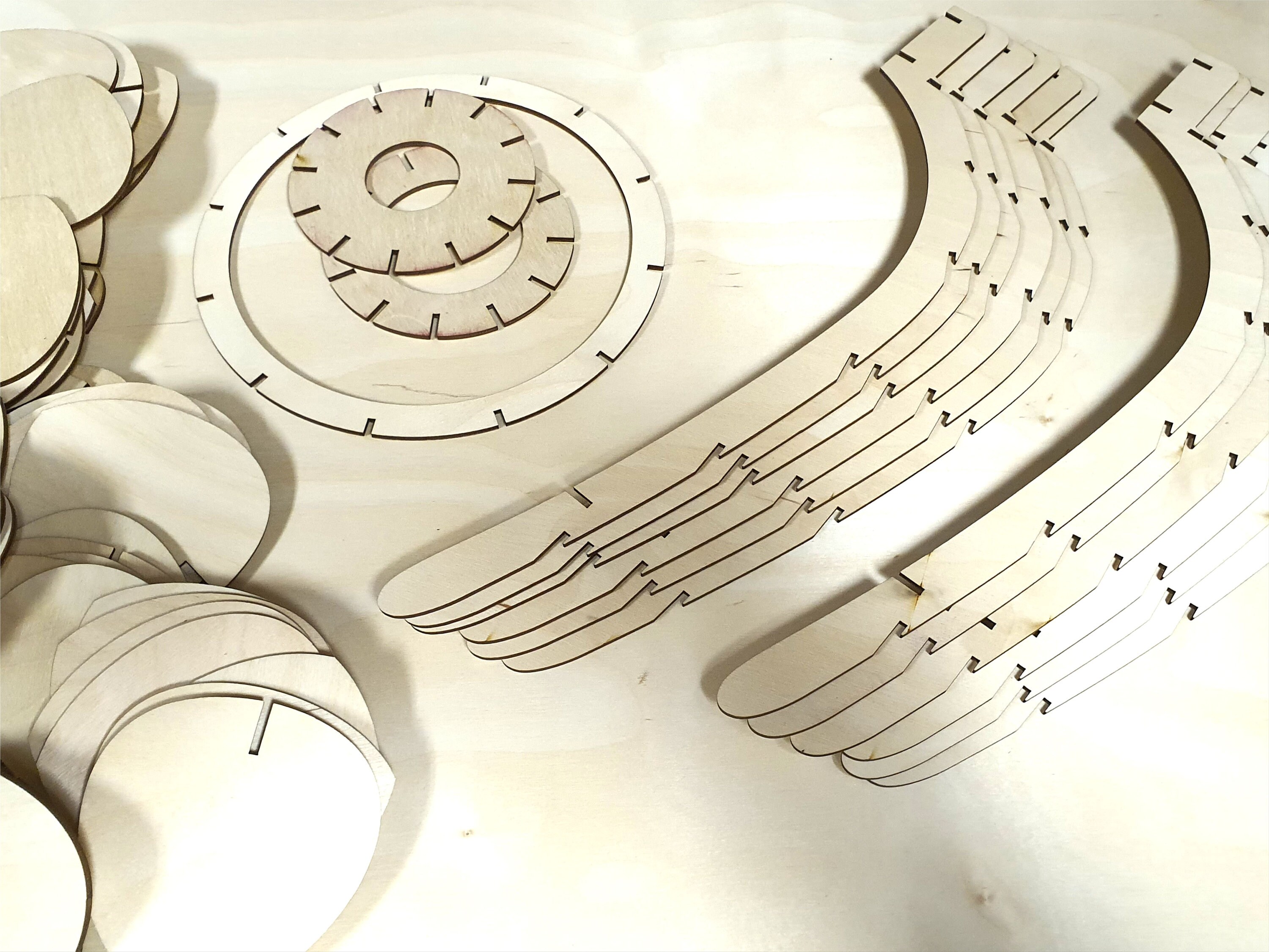 Template for Laser Cut Wooden Lampshade DXF File with Etsy