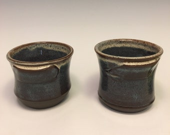 Sister set of ceramic tumblers