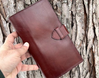 Handmade travel wallet | Large size leather travel wallet | Handmade travel organizer | Leather passport holder | Travel document holder.