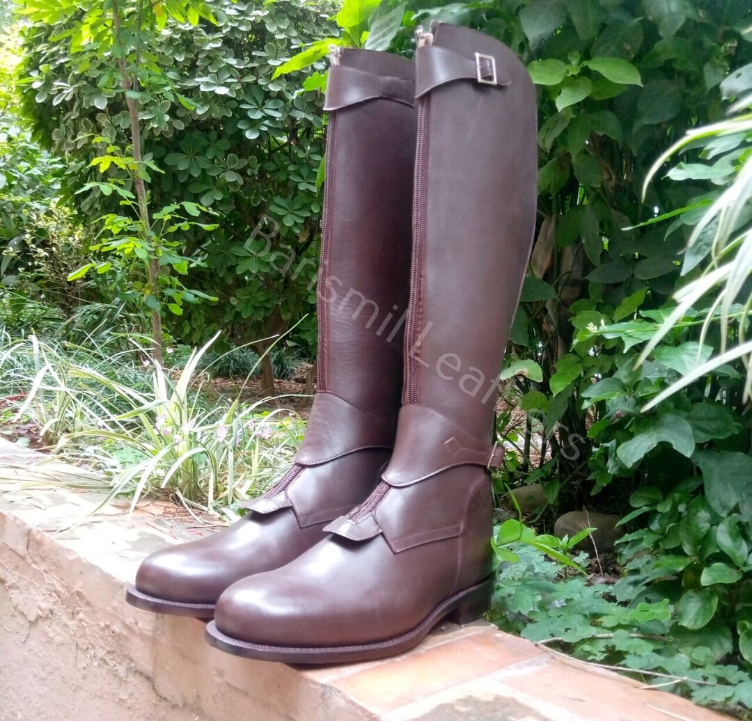 Tailor Made Riding Boots Leather Equestrian Boots Handmade Tall Riding
