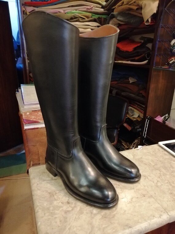 Handmade Dressage Riding Boots, Leather Equestrian Riding Boots, Custom Made Boots Tall Leather Boots Horse Riding Boots for Men
