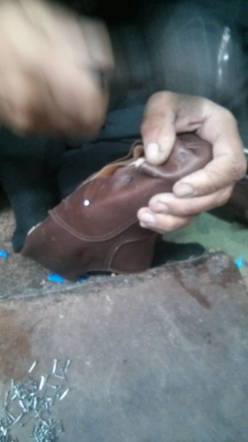 Handmade Green Patina Leather Loafers: Men's Bespoke Dress Shoes image 8
