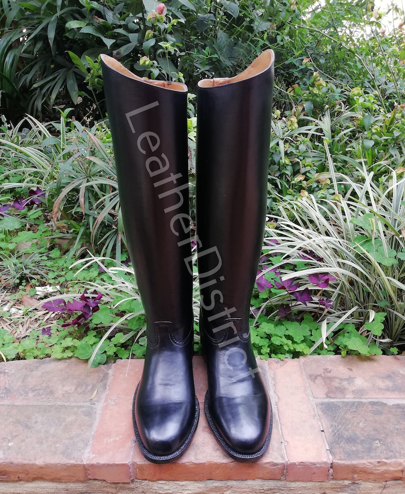 Dressage Riding Boots Custom Leather Equestrian Boots - Etsy UK