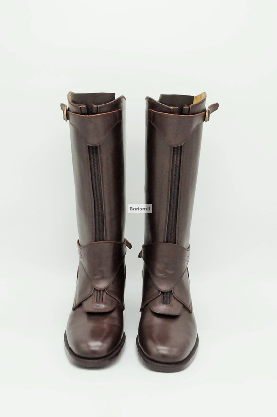 polo leather boots