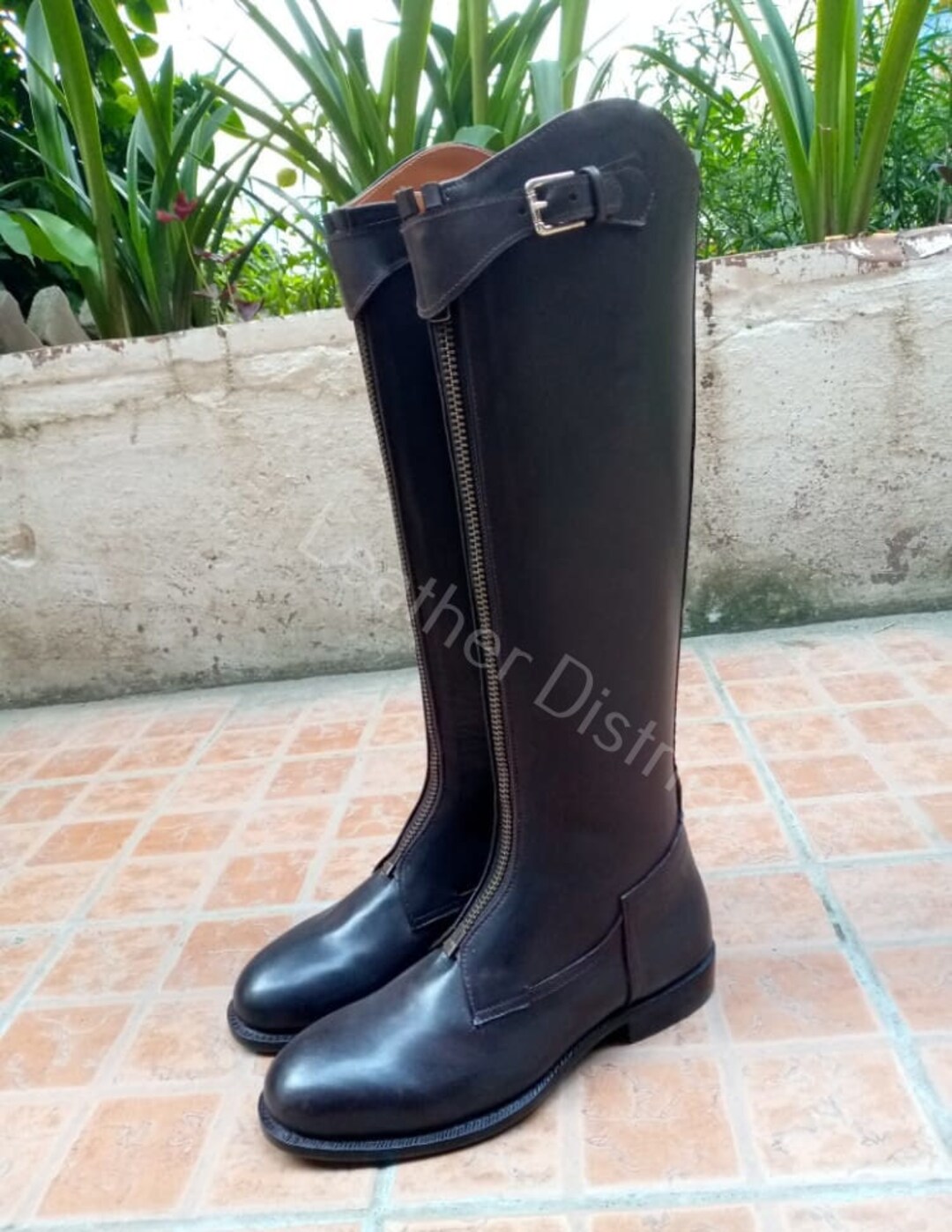 Handmade Tall Leather Riding Boots Equestrian Riding Boots Etsy