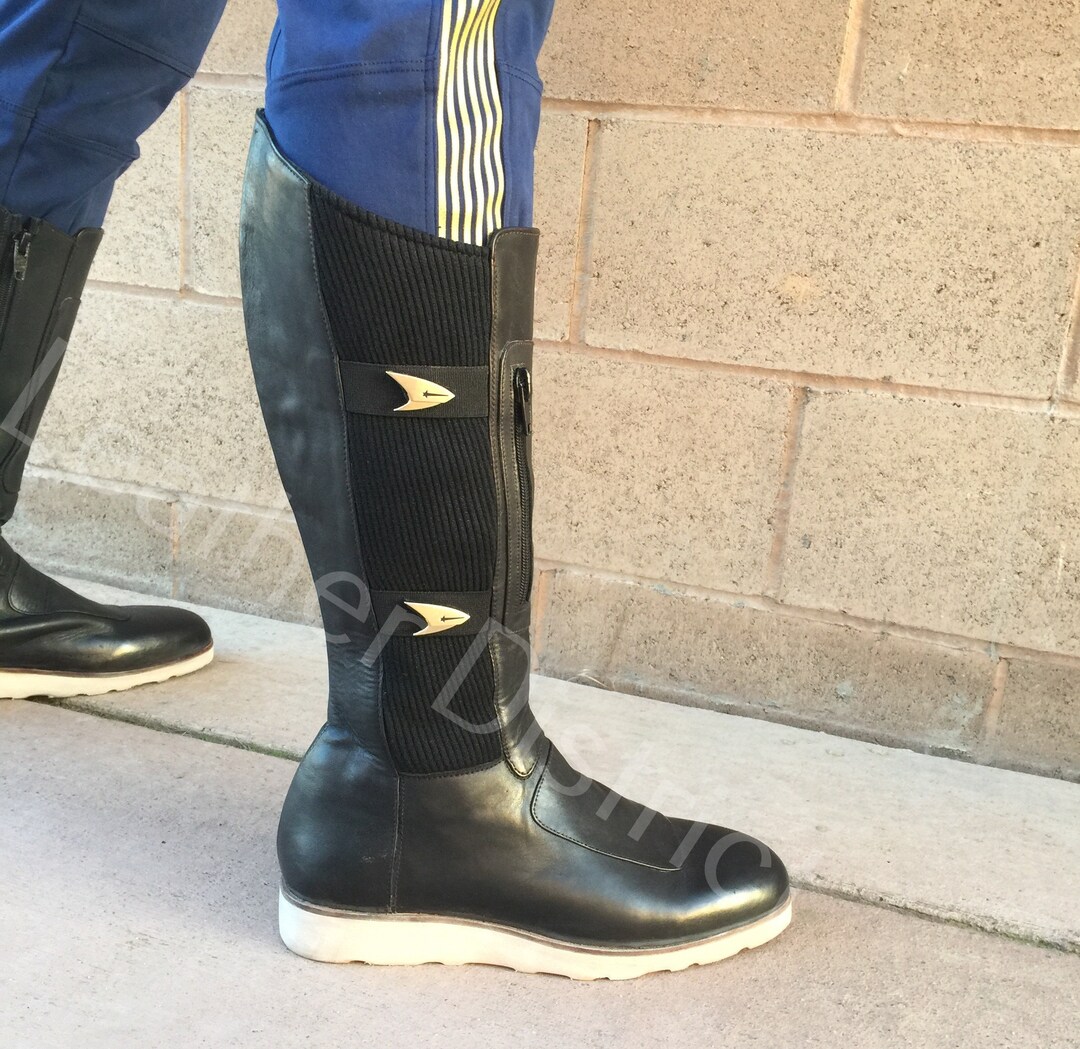 Handmade Leather Uniform Tall Boots Halloween Costume Boots Etsy