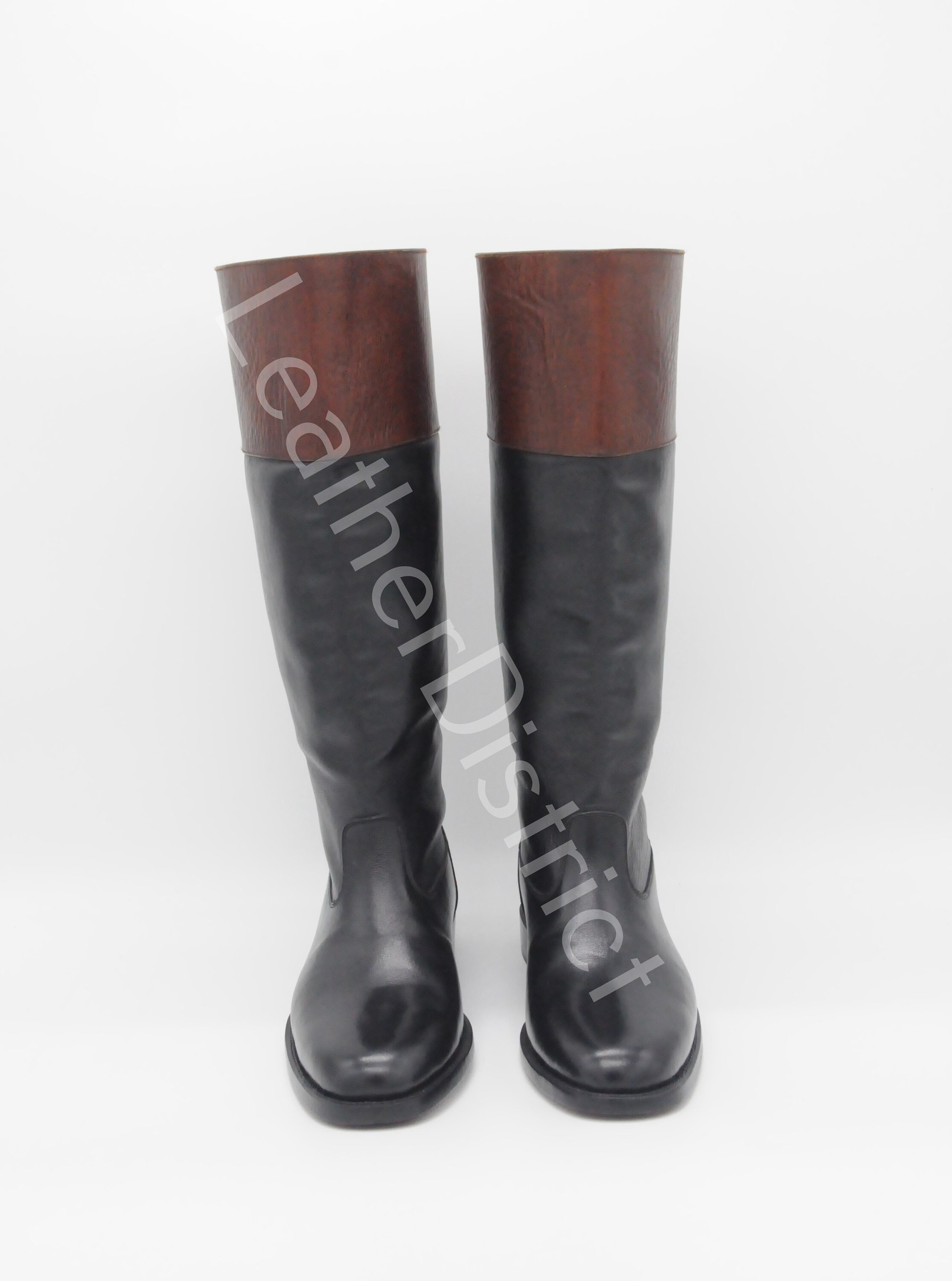 Handmade Leather Riding Boots Custom Made Hunting Boots Custom Etsy UK
