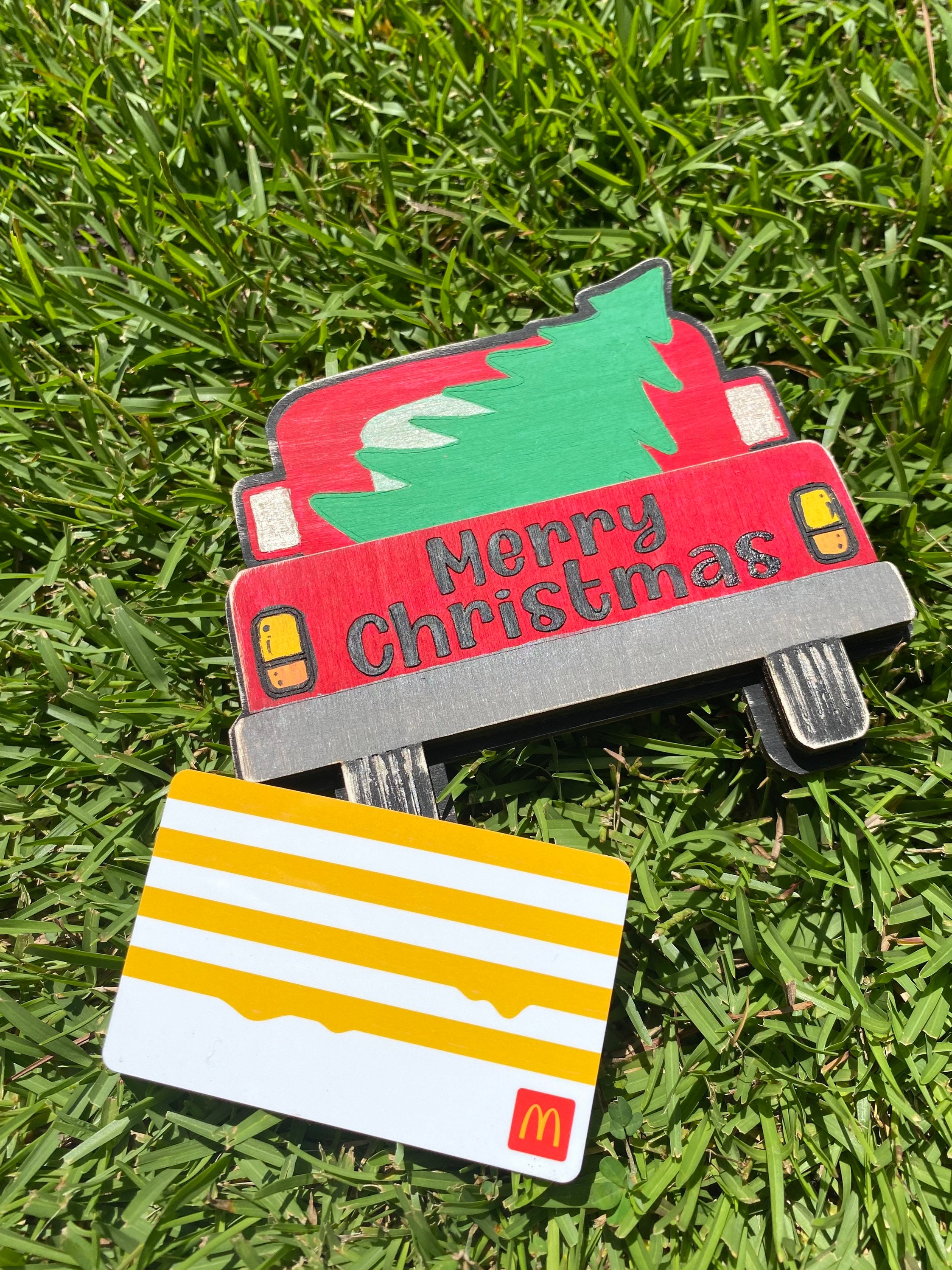 Christmas Truck Gift Card Holder/svg/laser Cut File Etsy