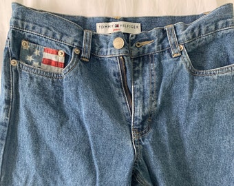 american flag pocket jeans