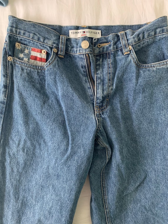 tommy hilfiger flag jeans