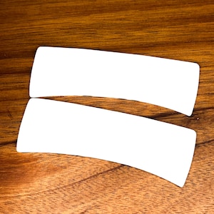 Large Sublimation Hair Claw Clips Blanks - White Acrylic - Fits 4.2” Clips - DIY Hair Accessories Crafting Supplies Creative Hair Styling