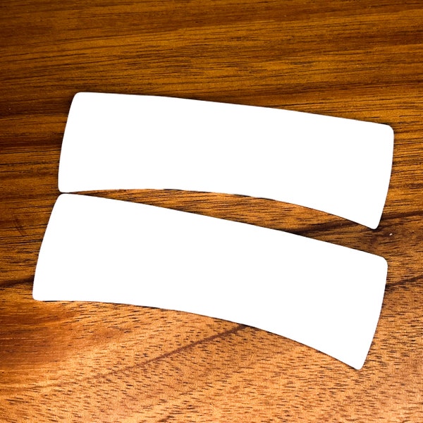 Large Sublimation Hair Claw Clips Blanks - White Acrylic - Fits 4.2” Clips - DIY Hair Accessories Crafting Supplies Creative Hair Styling