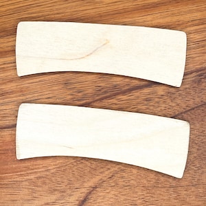 Sublimation Hair Claw Clips Blanks 1/8” Birch Wood  Large 12 Pieces (6 Pairs)