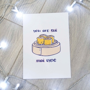 You are sui mai type / Fun asian dim sum Valentine&#39;s day card