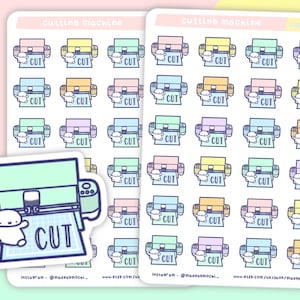 Snijmachine Planner Stickers - Crafting Stickers , Me Time Stickers , DIY Projecten , Artist Stickers , Craft Projects , Print and Cut