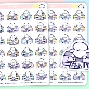 Funktionaler Drucker Icon Planner Sticker