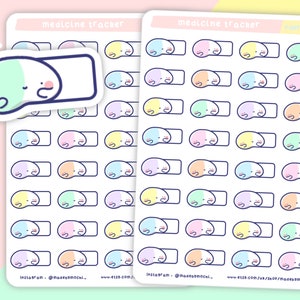 Dagelijkse geneeskunde/vitamine pil tracker planner stickervel - gezondheidsherinnering, medicatieschema