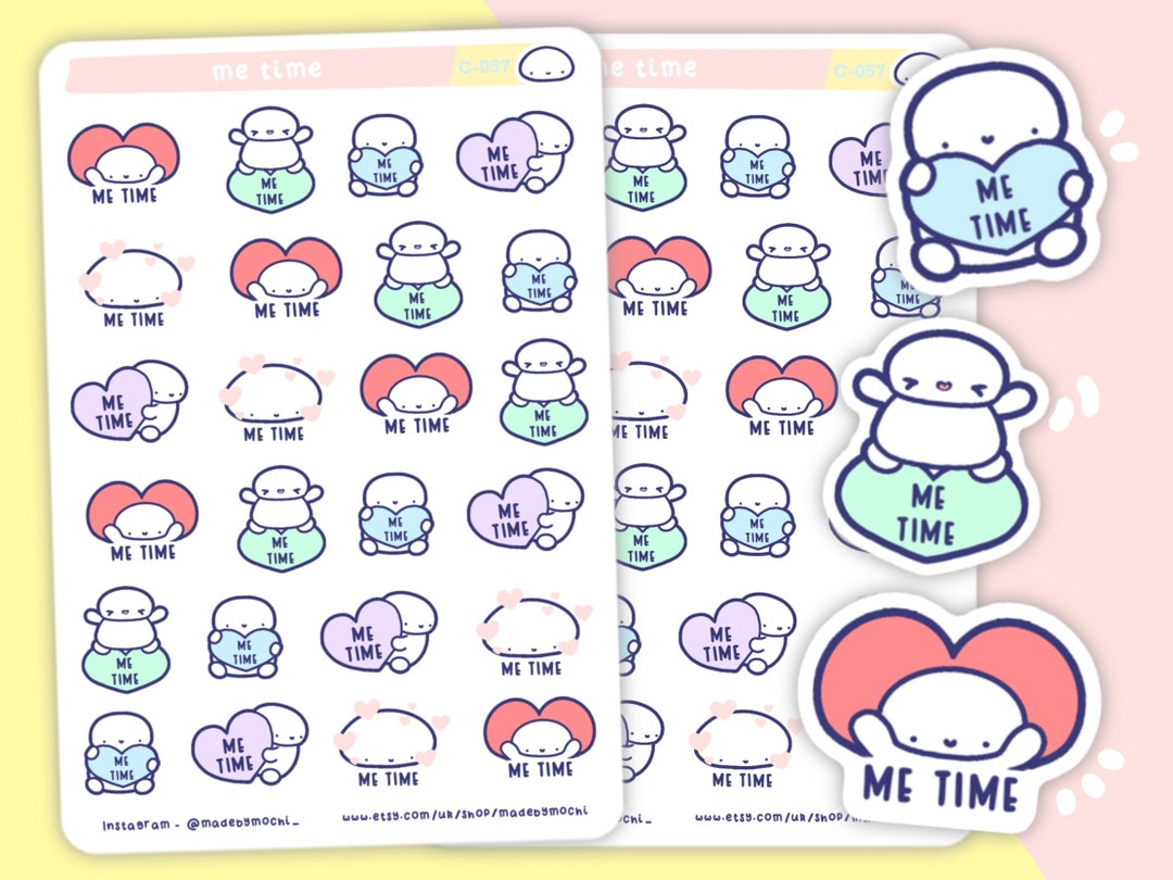 Me Time Self Care Planner Stickers Mindful Journey Self - Etsy