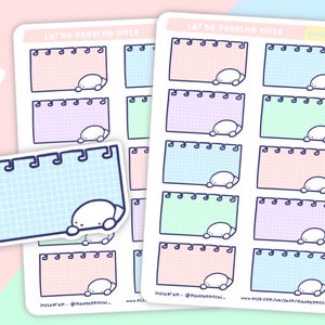 Grote sticky note planner-stickers, memo-herinneringsstickers, functionele dozen, beschrijfbare sticker, stickers voor het maken van notities