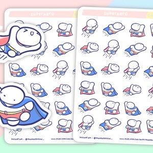 Superhelden Sticker, Planer Sticker, Sticker für den Alltag, Heldinnen, starke Frauen, Superhelden Sticker,