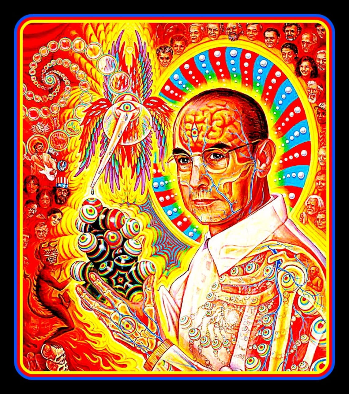 BIG 4.75 Psychedelic Albert Hofmann Discovers LSD Vinyl - Etsy