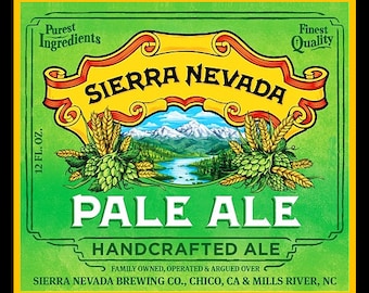 Pegatina de vinilo de cerveza Pale ale de 4.5". Calcomanía de cerveza para bar, grifo, barril. Muchos más en mi tienda.