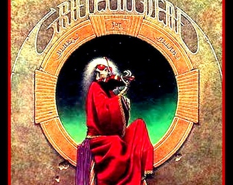 BIG 4.5" Grateful Dead Blues para la pegatina de vinilo de Allah. Calcomanía de arte del álbum para coche, guitarra, etc.